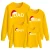 Import Parent-child long sleeve round neck sweatshirt matching family clothes from China