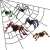 Import Party Decoration Supplies Simulation Halloween Plastic Toy Spiders from China