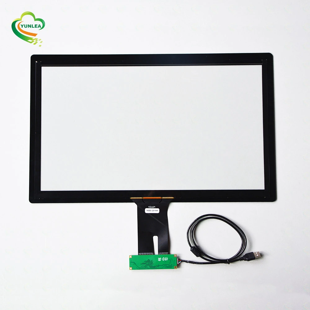 PCAP usb multi touch custom touchscreen 21.5 22 23 24 inch capacitive touch screen panel overlay kit
