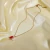 Import Pearl Necklace European Women 18K Gold Plated Red Coral Necklace Stainless Steel Freshwater Pearl Pendant Necklace from China