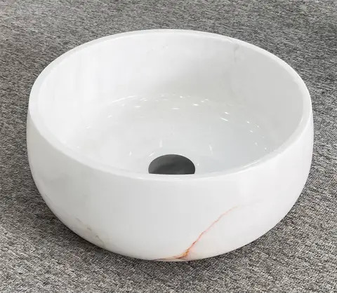 Pearl White countertop sink, bathroom vanity basin polished surface Above Counter Basin customized mass factory price
