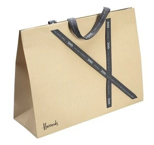 personalized luxury brown kraft paper bag for gift