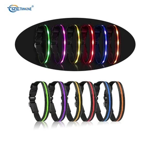 Pet Product dog strap Waterproof Usb Rechargeable Light Up Pet Dog Led Collar