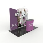 photobooth full color advertising easily installation portable jewelry trade show booth 10x10