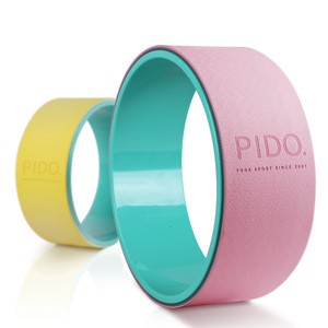 PIDO factory wholesale  balance tpe cover and abs tube yoga wheel for yoga accessory