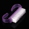 Pink & Blue & Purple Manicure Pedicure Nail Art Care Cleaning Tools 1 pcs Plastic Handle Small Nail Dust Brush