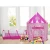 Import pink cute  princess Castle playing house kid indoor outdoor teepee tent kids play tent with tunnel from China
