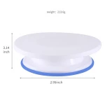 Plastic Cake Plate Baking Rotary Table Cakes Decorating Turntable Anti-skid Round DIY Kitchen Dessert Bakeware Tool