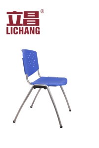 Plastic stackable blue school classroom student desk chairs XRB-003