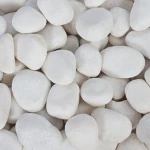 polished landscaping paving river rock pebble stone