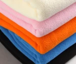 100%polyester anti-pill fleece fabric/polar fleece with double brushed fabric