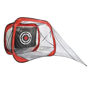 Pop Up Golf Cage Net with Target Sheet Golfing Portable Swing Training Aids Driving Range for Outdoor and Indoor