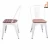 Import Popular Cheaper Price Commercial Furniture Industrial White metal dining chair from China