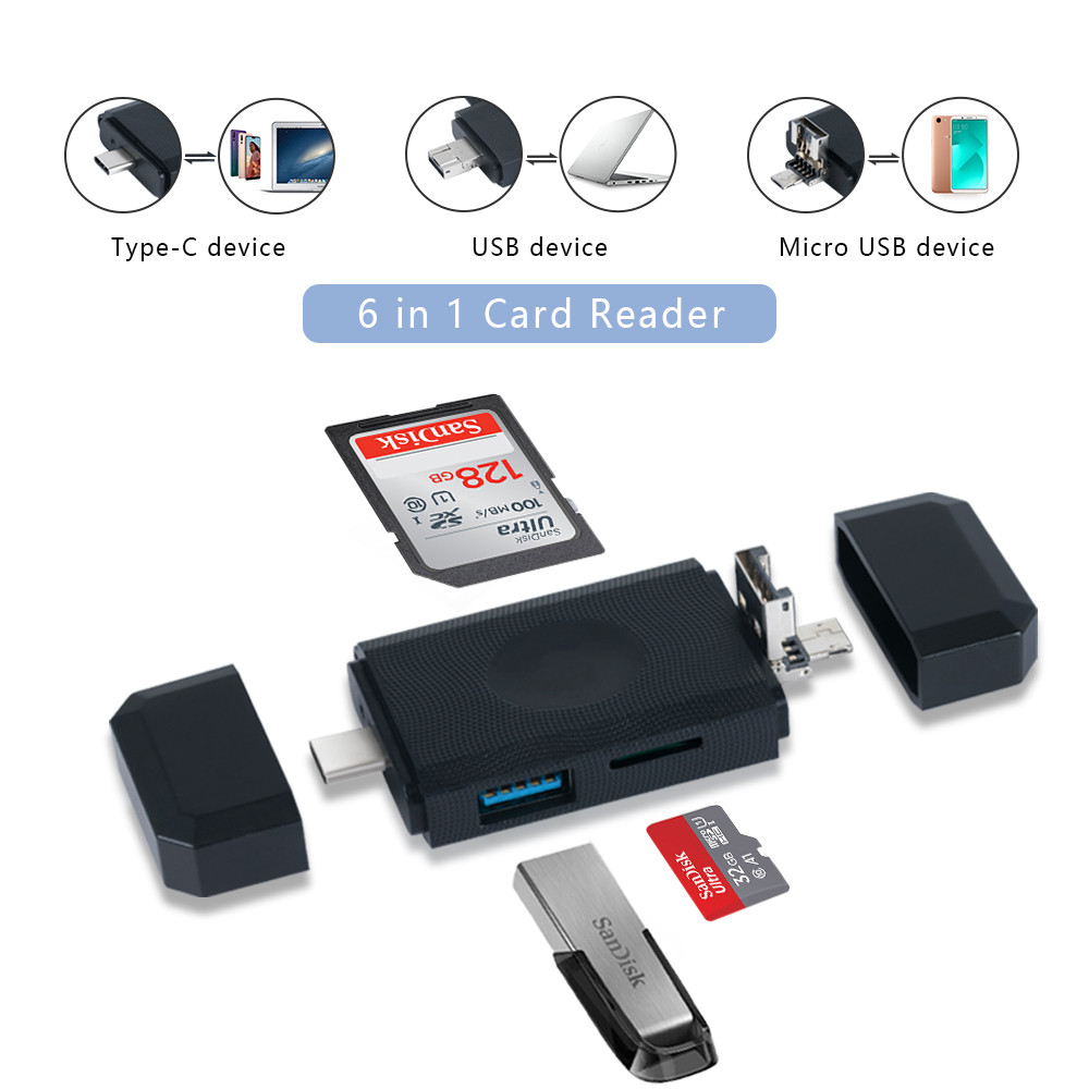 Snapshell Card Reader Buy Portable 3 In 1 Abs Shell Type C/micro/ Usb 3.0 Smart Card Reader ...