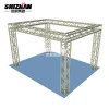 portable LED lighting event square aluminium box stage roof truss display