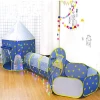 portable lightweight  space capsule children play  tent pop up 3pc in 1 set toys castle tent