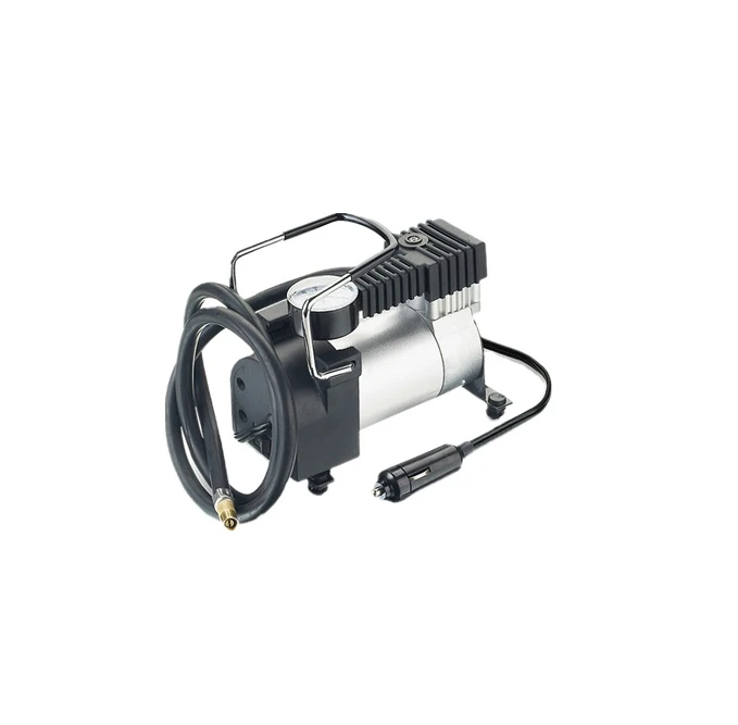 Portable Mini Air Compressor Pump12V Electric Car Tire Inflator with Pressure Gauge - Small Compressor Tanks BS-8013