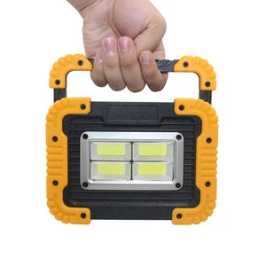 Portable Solar Work Light Lantern USB Rechargeable Floodlight COB*4 LED Searchlight With Battery Solar Flashlight Lamp