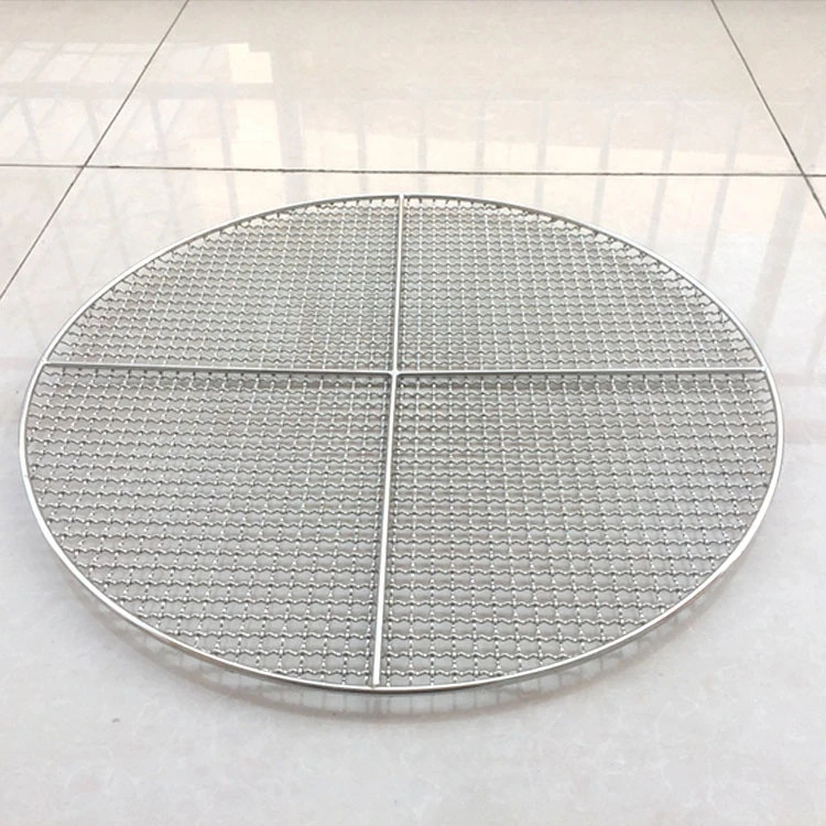 Portable Stainless Steel BBQ Round Wire Grill Mesh