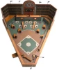 Portable Tabletop Board Game Wooden Baseball Pinball Game