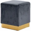 Pouf Luxury Liftstyle Small Velvet Upholstered Gold Fancy Stool Square Ottoman