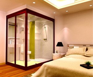 Prefabricated Fast Installation Waterproof Modern Design Modular Bathroom for hotel, restaurant, hospital, school