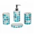 Import Printed 4 Pieces Ceramic Bathroom Accessories Set from China