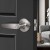 Import Privacy Door Lever Lock Set Bedroom Bathroom Brushed Nickel Keyless Door Handle from China