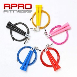 Private label jump rope fitness set wire skippping rope