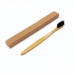 Private Labeling Charcoal Teeth Whitening Brush Bamboo Toothbrush