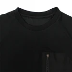 Profession Design round neck front chest with pocket loose men t-shirts