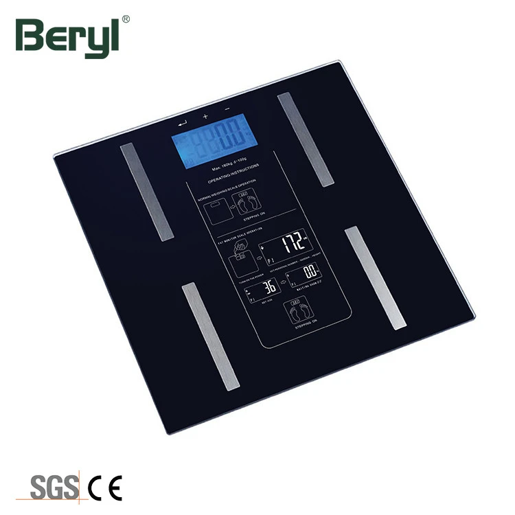 Professional Body Composition Measuring Smart Body Fat Analysis Electronic Weighing Scale