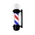 Import Professional custom logo turn light large barber shop sign pole with ball for salon from China