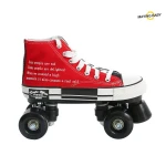 Professional customized roller skate shoes with four wheels/High quality adult four wheel flash skates