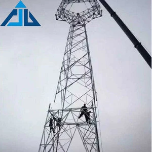 Professional manufacturer 20m high 4 leg antenna telecommunication angle steel tower