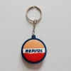 Professional supply Cheap OEM logo custom cartoon keychain rubber 2d 3d soft silicone PVC Keyring for gift