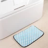 Promotion Eco-friendly PVC Bathroom Microfiber Bath Mat, PVC Waterproof Bath Rug,Non-slip Bathroom Floor Mat