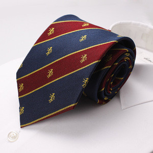 Promotion University Custom School Uniform Necktie With Logo