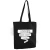 Import Promotional Shopping Cotton Tote Bag Black with Custom Print Logo for Packing from China