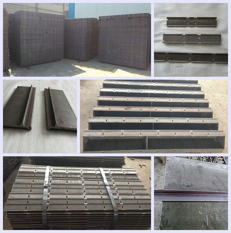 punching 1200mm F profile steel for steel plywood concrete  formwork side rail