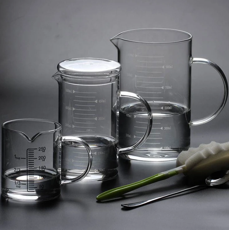 Pyrex glass beaker mug laboratory glassware glass beaker with handle