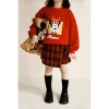 Q1377/Autumn new arrival fashion plaid baby girl red skirt little girl boutique skirt for kids girls