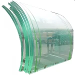 reflective clear tempered double glazed customized glass building cladding