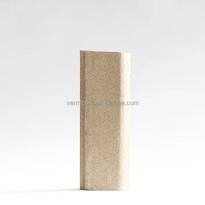 Refractory fireproof vermiculite heat insulation fiber board stove linear panel