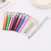 Reusable Metal Telescopic Steel Drinking Retractable with Metal Case Telescoping Stainless Straw