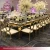 Import Romantic Metal Frame Rectangled Stainless Steel Wedding Table with Glass Top from China