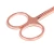 Import Rose gold color good quality nail scissors stainless steel eyebrow scissors from China