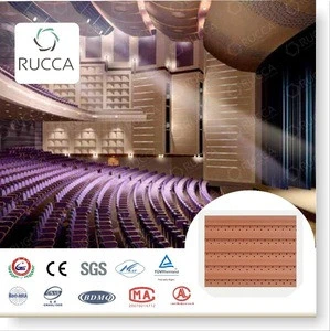 Rucca 2018 New Goods! Home Theater Sound System, WPC Wooden Acoustic Wall Panels Interior from China Supplier 159*10mm