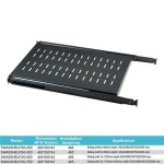 Safewell 19 inch Network Cabinet Sliding Shelf Mount Holes