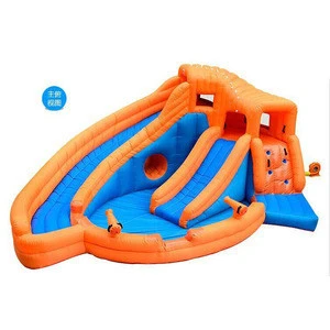 Sale Cheap Kids Residential Inflatable Bouncy Air Castle , Trampoline Combo Inflatable Bouncer With Water Slide